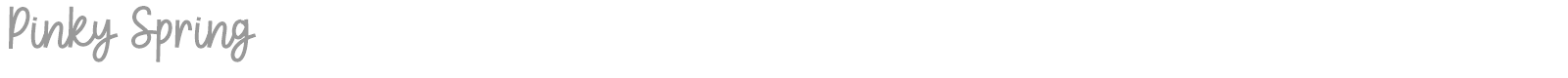 Pinky Spring font preview